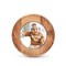 Samhita Round Photo Frame Wooden Stylish Picture Frame Home Décor for Tabletop Display, Photo Display Frames. (Photo Size 4" x 4")